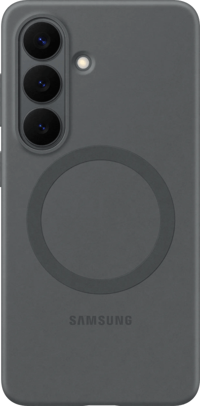 Samsung Galaxy S26 Plus Siliconen Back Cover met Magneet Zwart