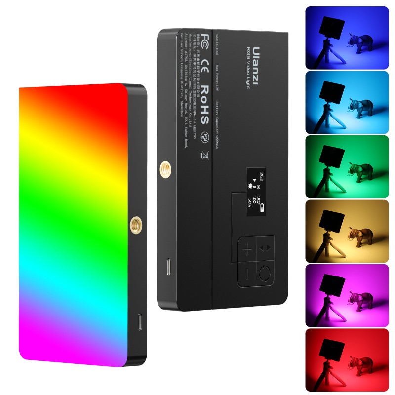 Ulanzi LT002 7 inch RGB videolamp 10W met oplaadbare batterij