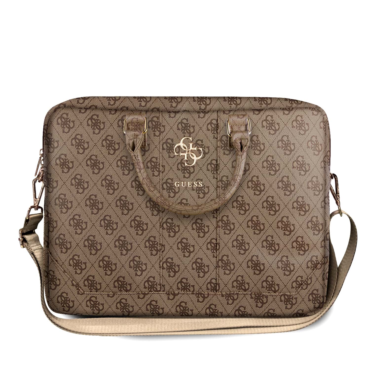 Guess 4G Laptop Tas - 15 en 16 inch - Bruin