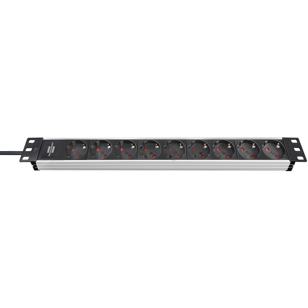 Brennenstuhl Alu-Line 19 inch stekkerdoos 9-weg