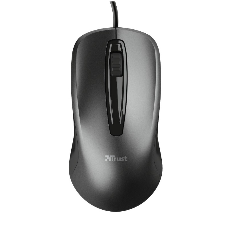 Trust Carve Bekabelde optische muis Muis Zwart