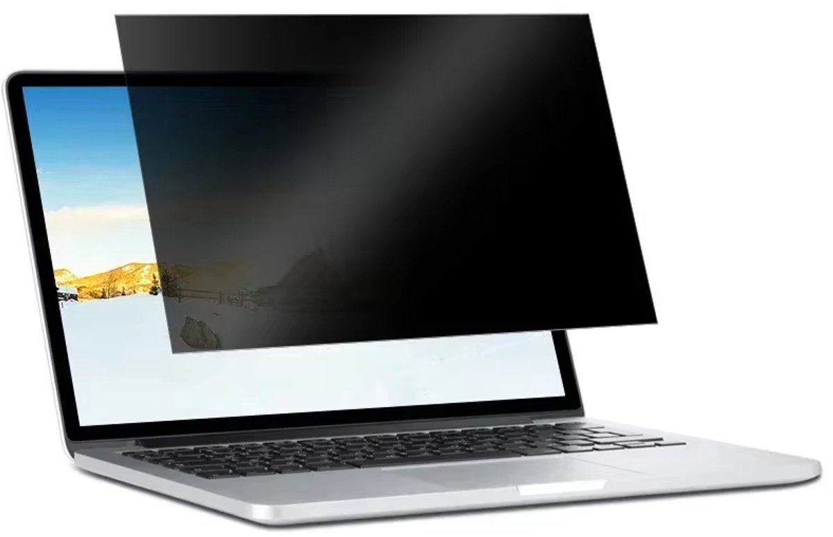 15.6” Laptop Privacy Screen Protector - Anti-Peep & Anti-Spy Matte Film voor Notebook PC - Glare-Reducing Beschermfolie