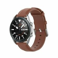 Classic leren bandje - Bruin - Xiaomi Mi Watch / Xiaomi Watch 2 / Xiaomi Watch S1 / S2 / S3 / S4 (47mm)