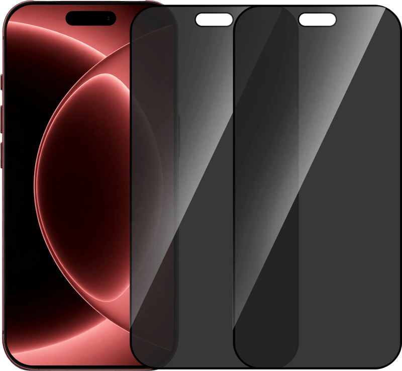BlueBuilt iPhone 18 Pro Max Privacy Filter Screenprotector Glas Duo Pack