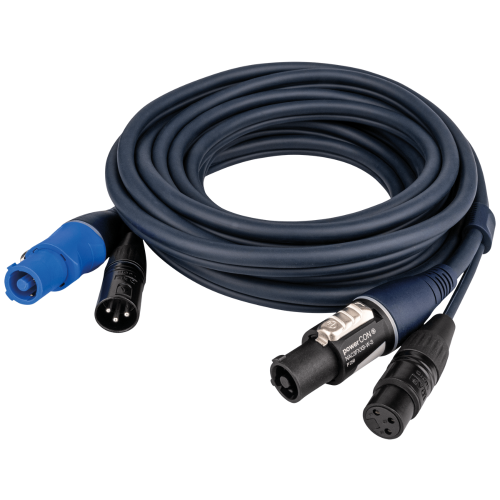 DAP Powercon/XLR audio combikabel 6m