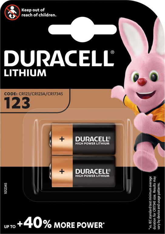Duracell DL123A / CR123A / EL123A batterijen (2)