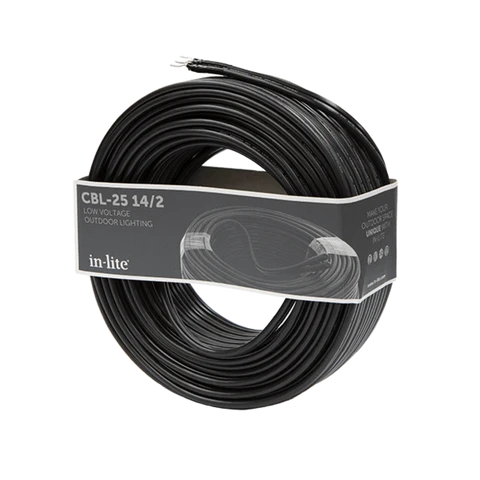 In-Lite 14/2 - Kabel CBL-25 / CBL-40 / CBL-200 - 12V Kabel voor Tuinverlichting · winkelcode INL-10600100-14/2-25-YE