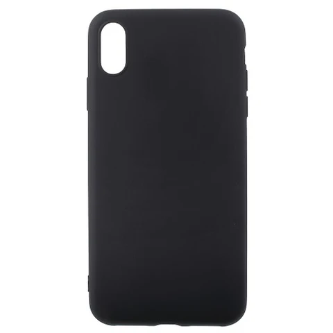 Apple iPhone Xs Max | Flexibel TPU Hoesje | Zwart Mat