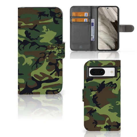 Google Pixel 8 | Telefoon Hoesje | Army Dark