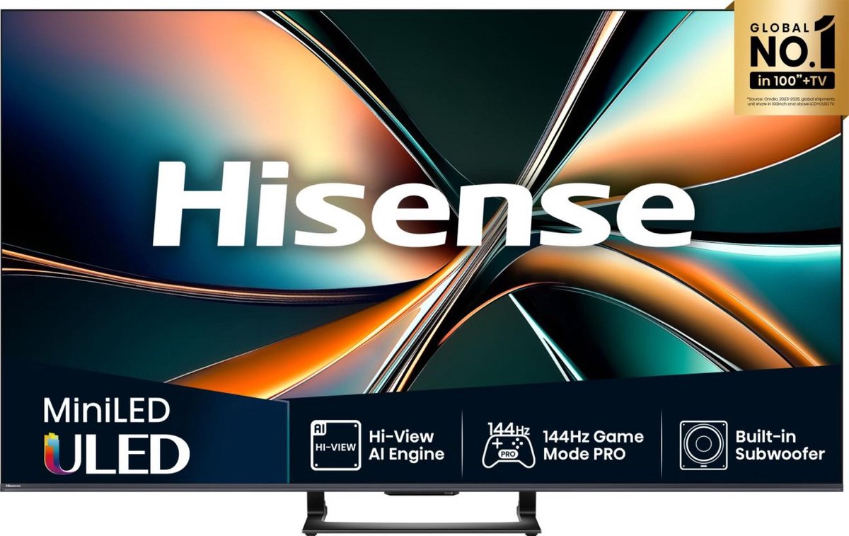 Hisense 55U7Q - 55 inch - 4K MiniLED - 144hz - 2025