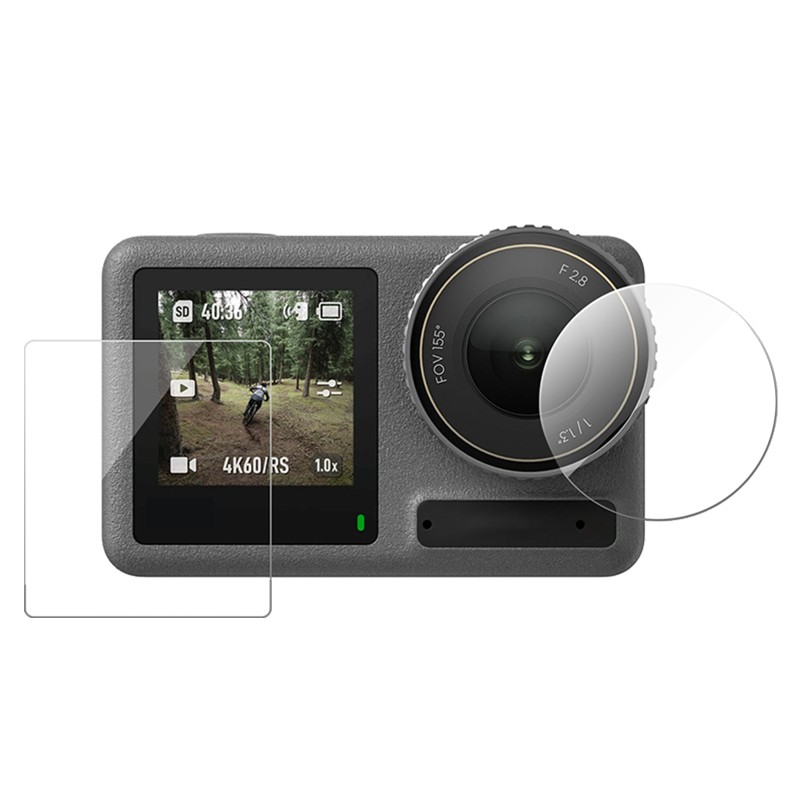 Telesin Screenprotector-set Glas DJI Osmo Action 5 -For Case