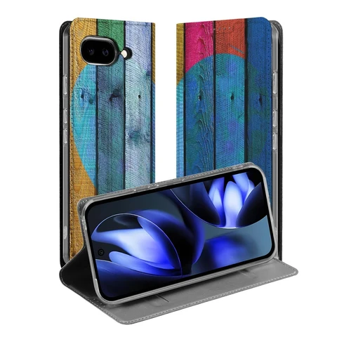 Google Pixel 9a | Standcase | Hoesje Wood Heart