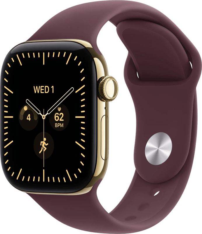 Apple Watch Series 12 Cellular 42mm Goud Sportband M/L