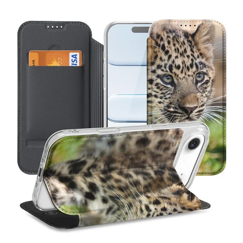 Apple iPhone Air | Standcase | Hoesje Baby Luipaard