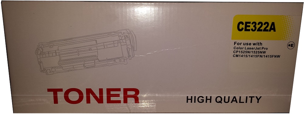 Huismerk HP 128A (CE322A) toner geel