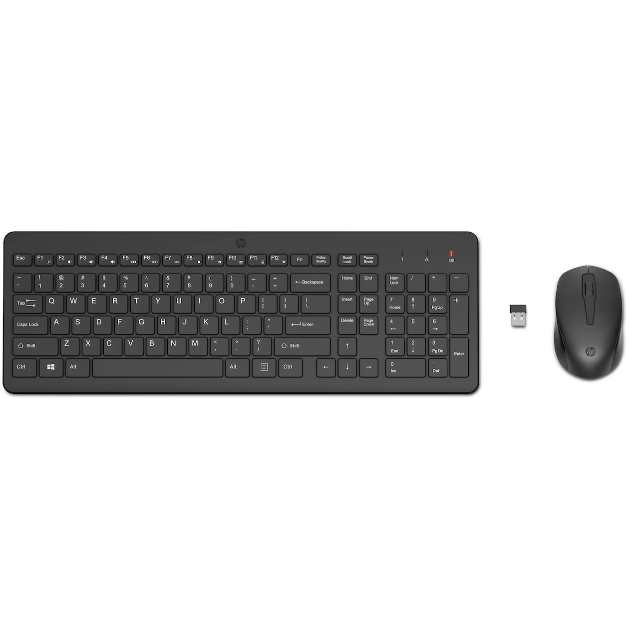 HP 330 draadloze en draadloos toetsenbord en muis Toetsenbord Zwart