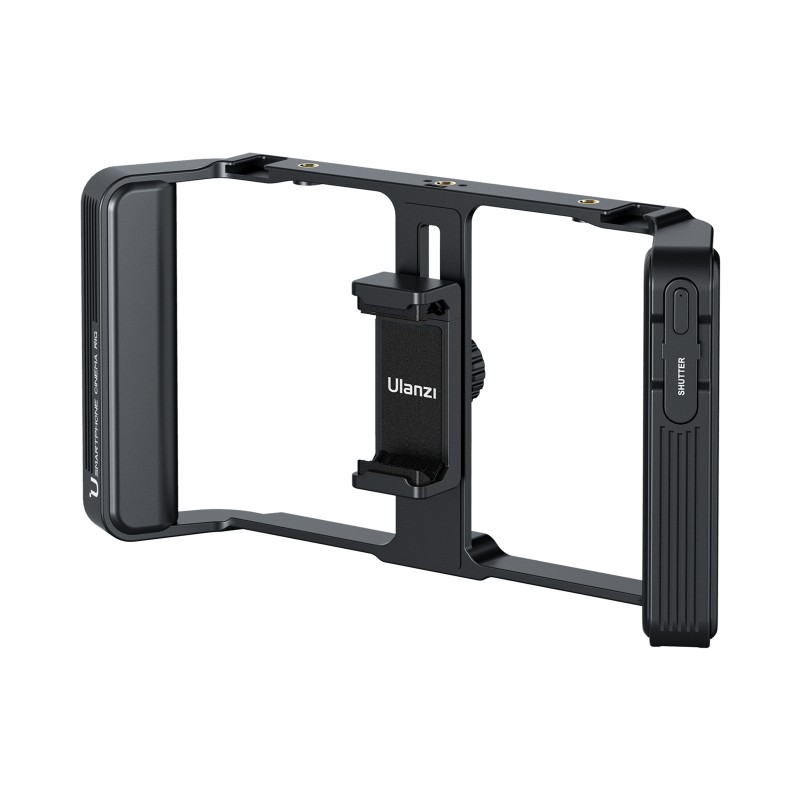 Ulanzi MA05 smartphone video rig met bluetooth remote en cold shoe mounts