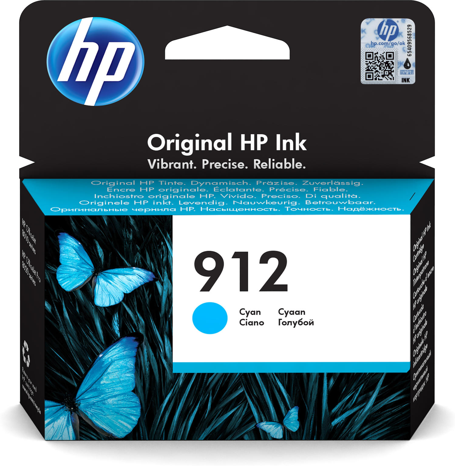 HP 912 cyaan