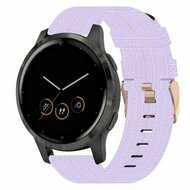 Canvas nylon bandje - Lila - Huawei Watch 5 - 42mm