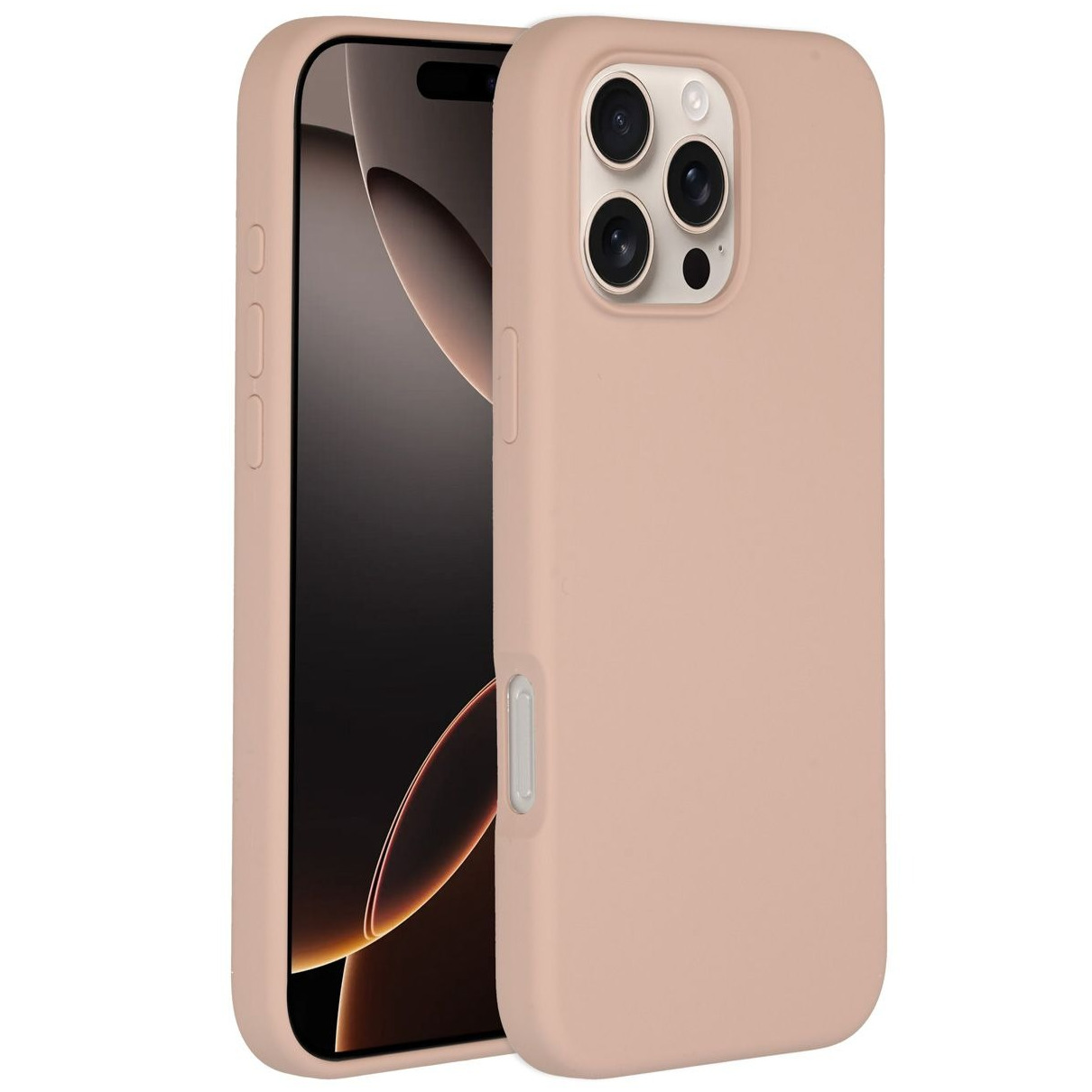 Accezz Liquid Silicone Backcover met MagSafe iPhone 16 Pro Max Telefoonhoesje Roze