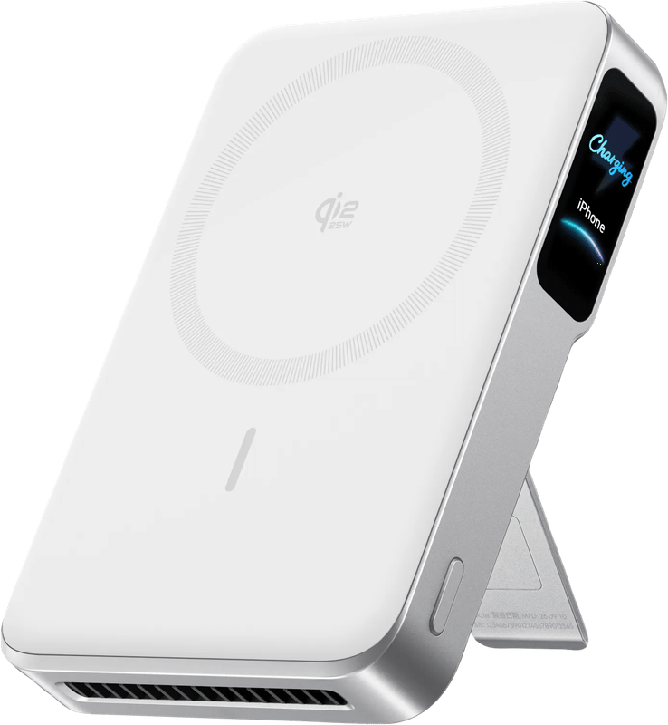 Anker Draadloze Powerbank 10.000 mAh met MagSafe en Qi2 25W Wit