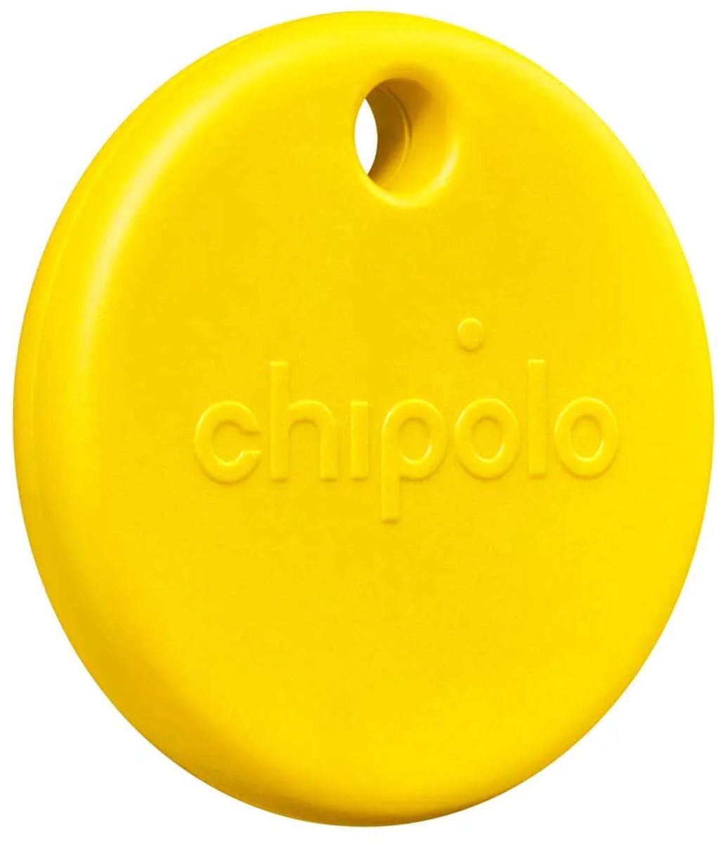 Chipolo POP - Bluetooth Tracker & KeyFinder - Werkt met Apple Find My & Android Find My Device - Tracker Apple iPhone & Android - 120 dB - Geel - 1 Pack