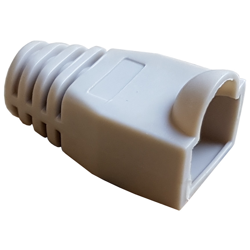 25 Soepele hulzen voor RJ45 pluggen beige