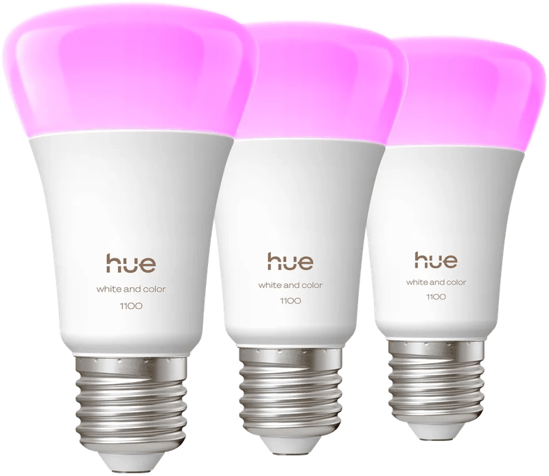 Philips Hue White and Color E27 1100lm 3-pack