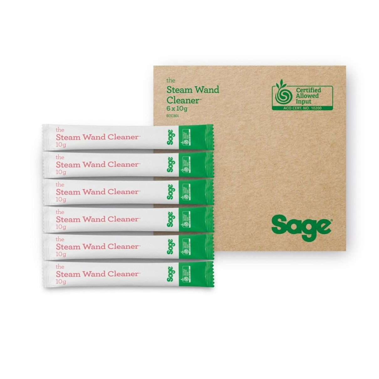 Sage Organic Stoompijp-reiniger SCC301NEU0ZEU1 - 6-pack Koffie accessoire