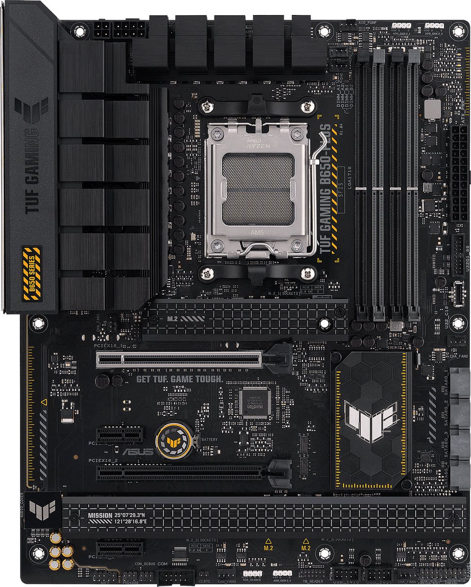 ASUS TUF GAMING B650-PLUS - Moederbord - ATX - Socket AM5 - AMD B650 - DDR5 - Realtek Audio - Realtek 2.5G LAN
