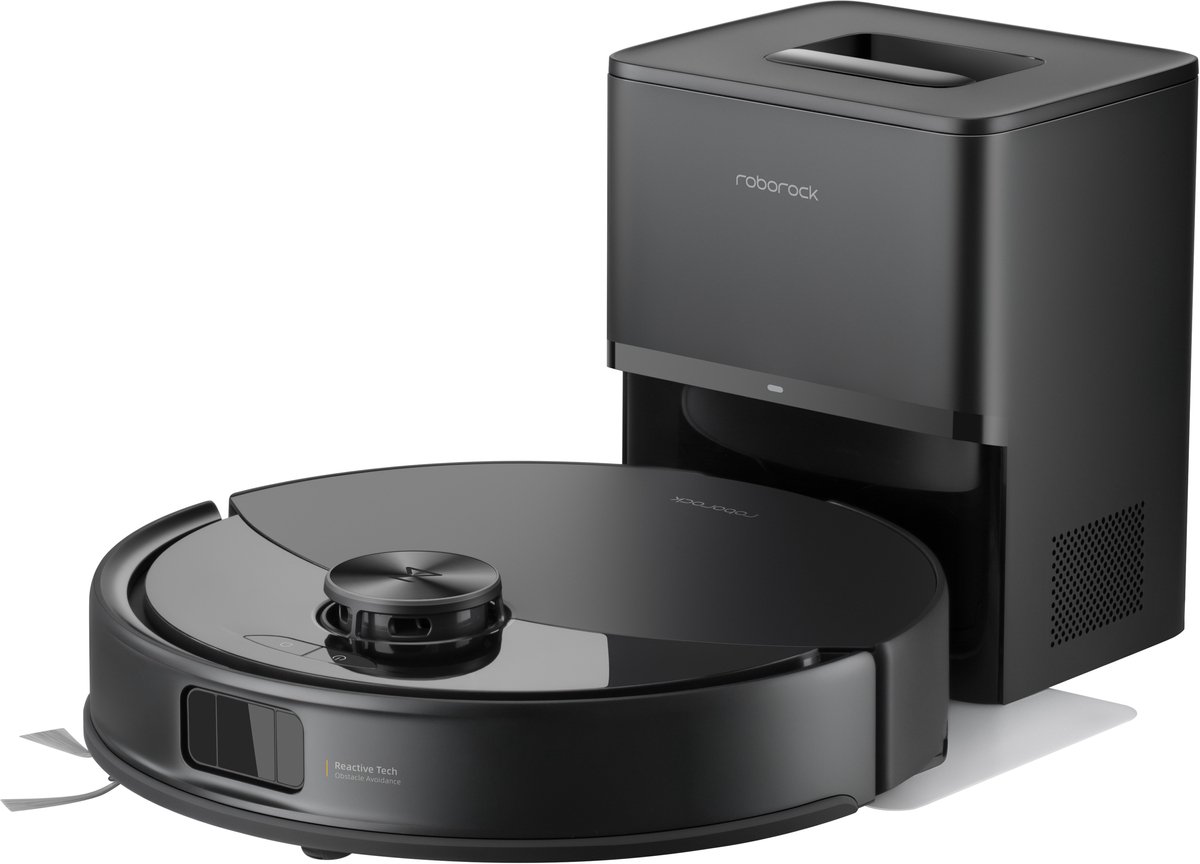 Roborock Robot VC Q10 VF+ Zwart, 10.000 Pa Hyperforce zuigkracht, dubbel anti-klit systeem, Vibra Rise 2.0 veegsysteem