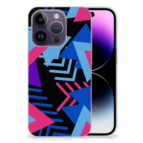 Apple iPhone 14 Pro | Flexibel TPU Hoesje | Funky Triangle