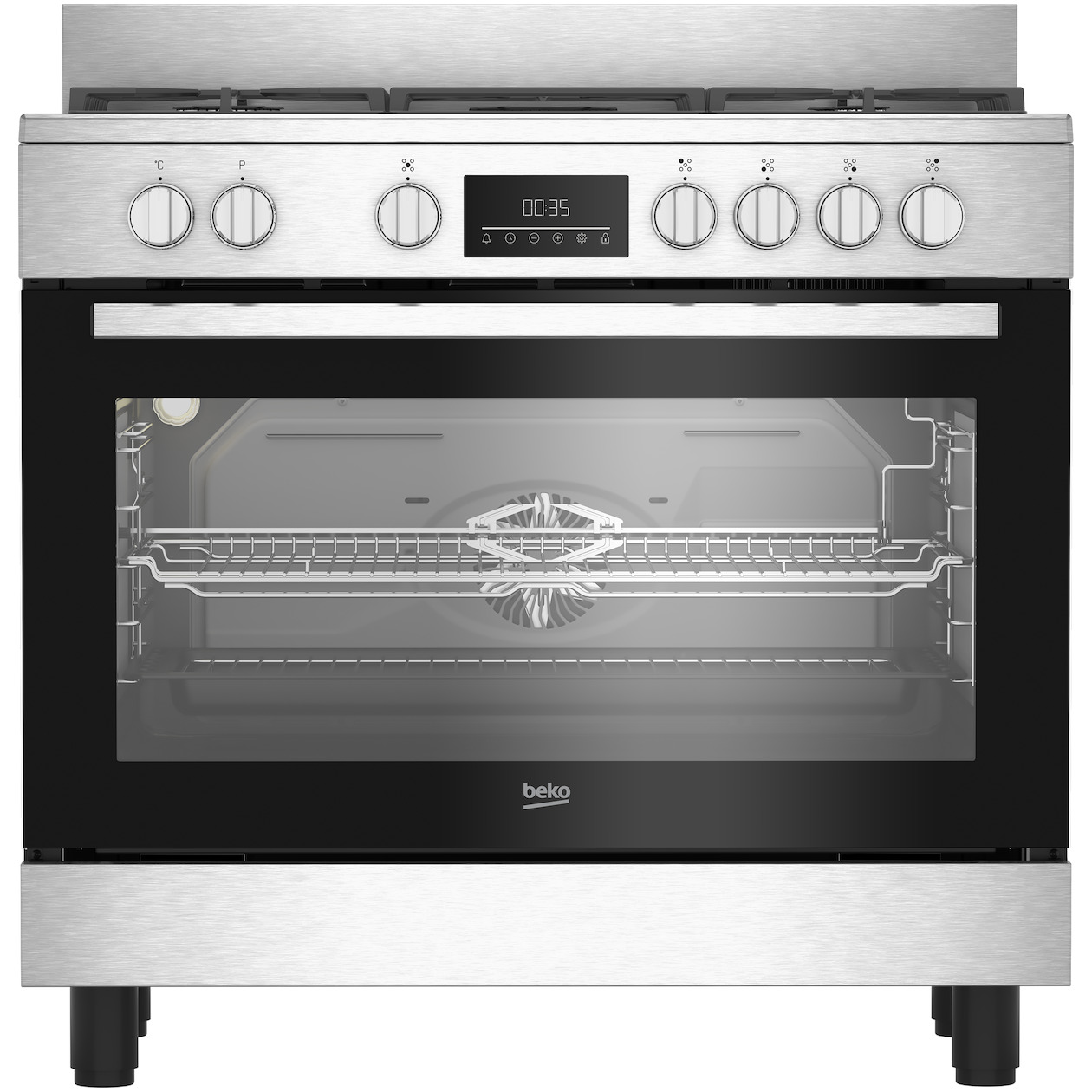 Beko BGM 11227 EXN Gasfornuis Grijs