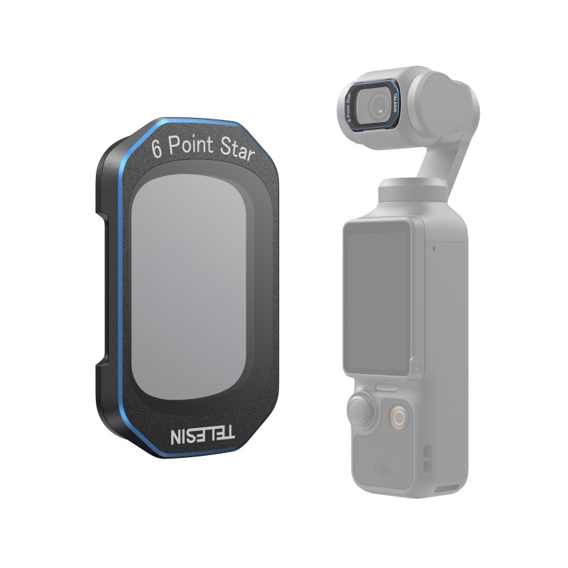Telesin 6-point star filter voor DJI Osmo Pocket 3 - Transformeert puntlichten in starbursts
