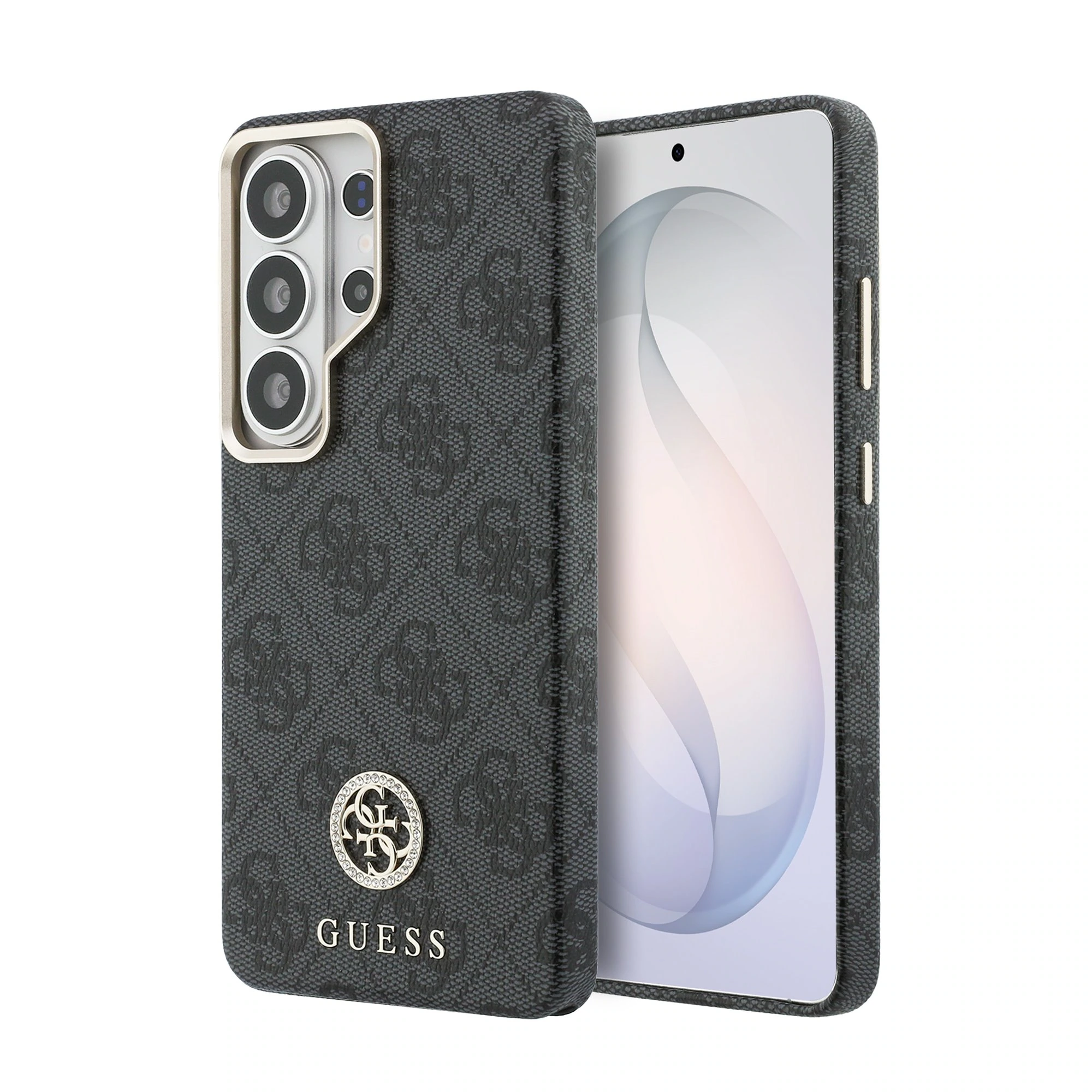 Guess 4G Strass Logo Samsung Galaxy S26 Ultra met MagSafe - Grijs
