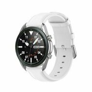 Classic leren bandje - Wit - Huawei Watch 5 - 46mm