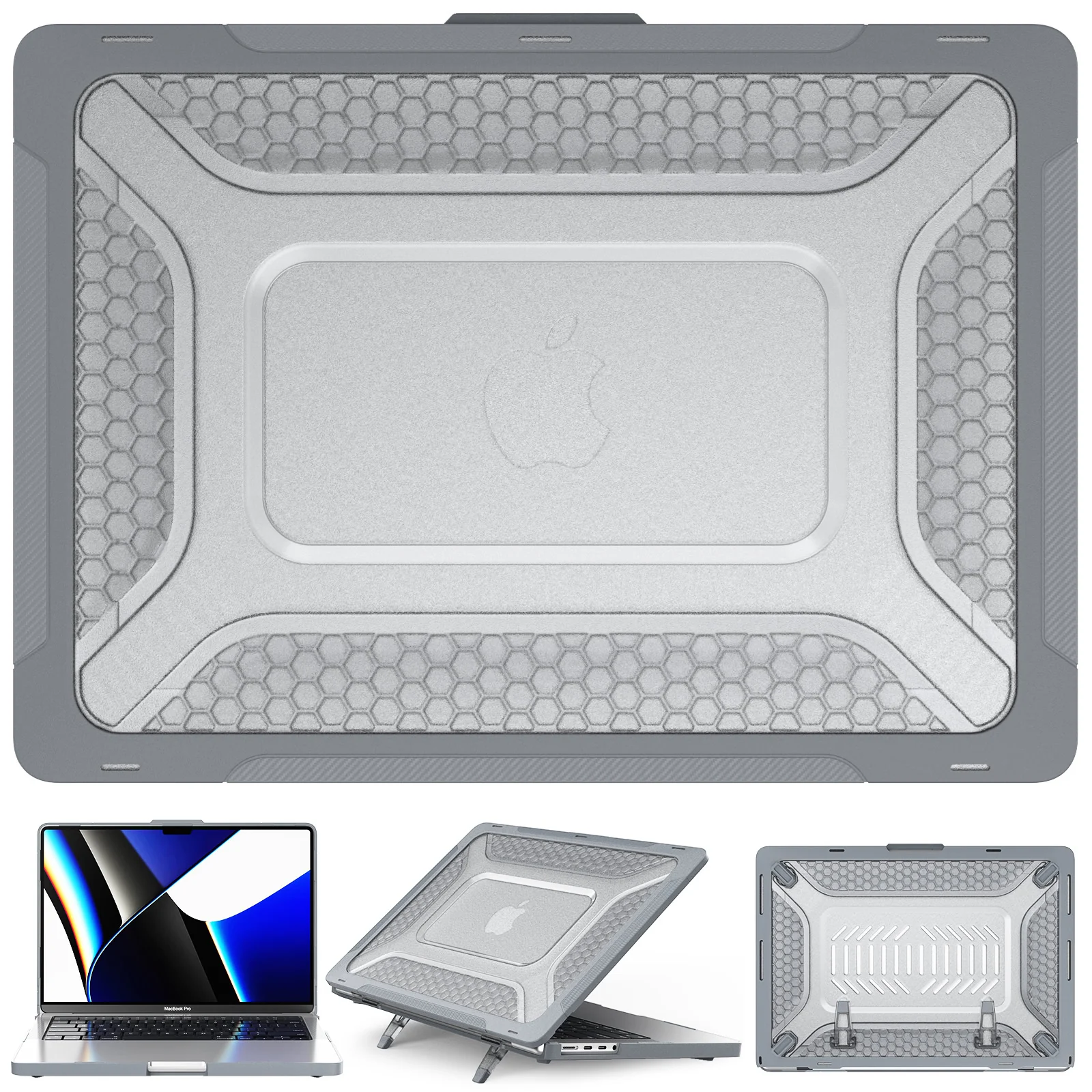 Turtle Shift Laptopcover Shield MacBook Pro 14 inch 2026 / 2025 / 2024 / 2023 / 2021 - Grijs