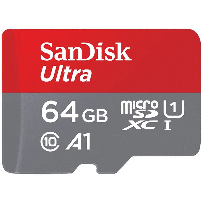 SanDisk MicroSDXC Ultra 64GB 140mb/s Micro SD-kaart Grijs
