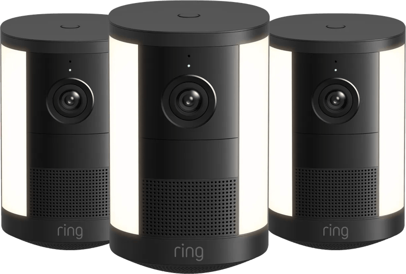 Ring Spotlight Camera 2e Generatie Batterij Zwart 3-Pack