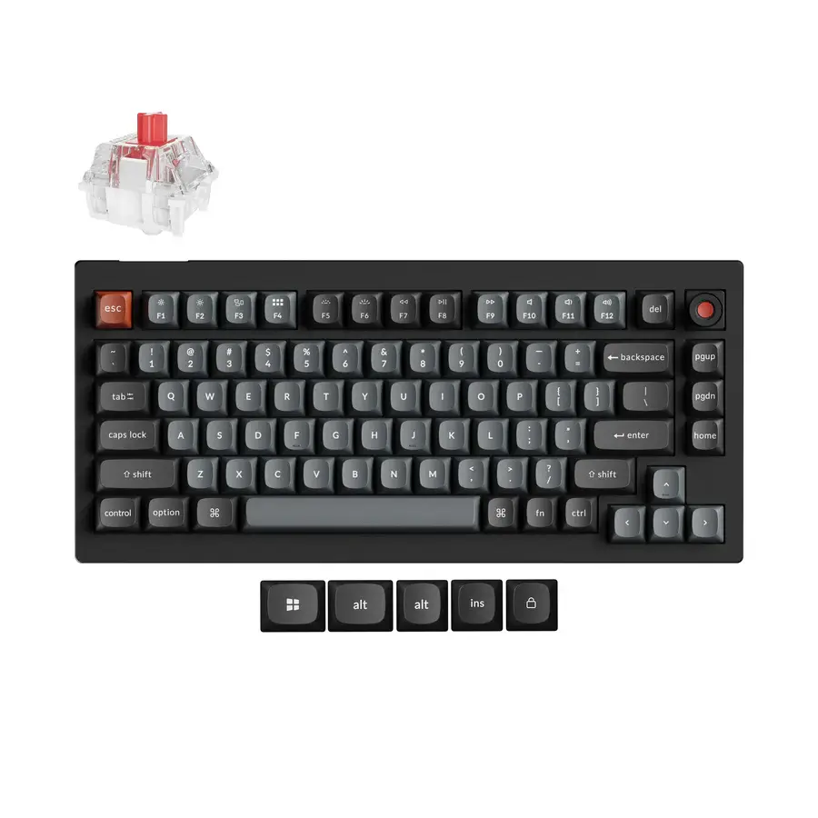 Keychron V1 8K QMK red toetsenbord