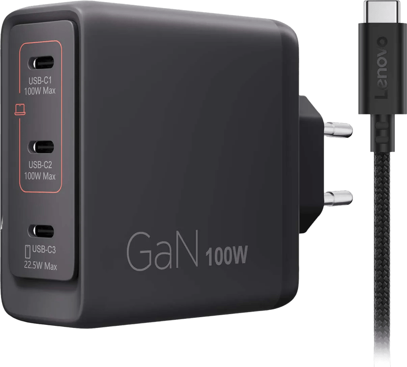 Lenovo Multi-port Usb C 100W GaN Oplader