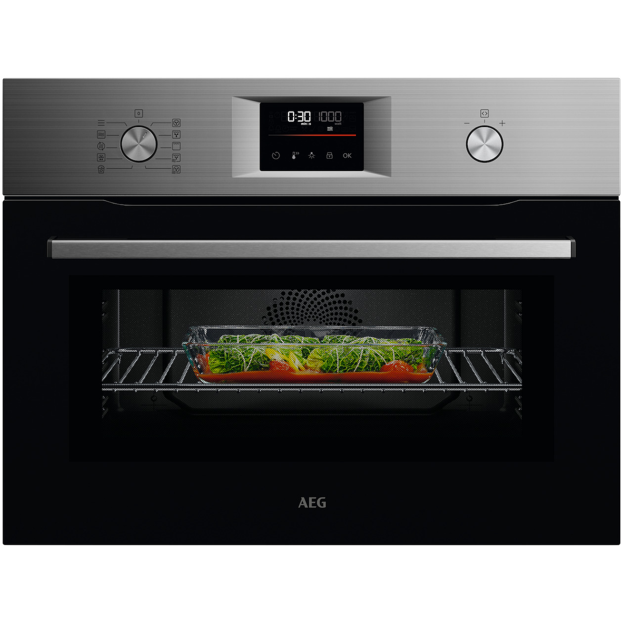 AEG TK6NK40FM Inbouw oven met magnetron Grijs