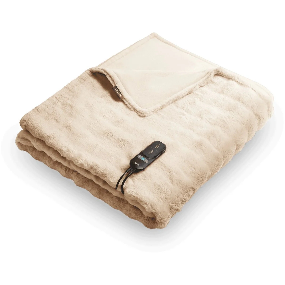 Duux Yentl Overblanket Bubble Rabbit Faux Fur (200x 200) Elektrische deken Beige