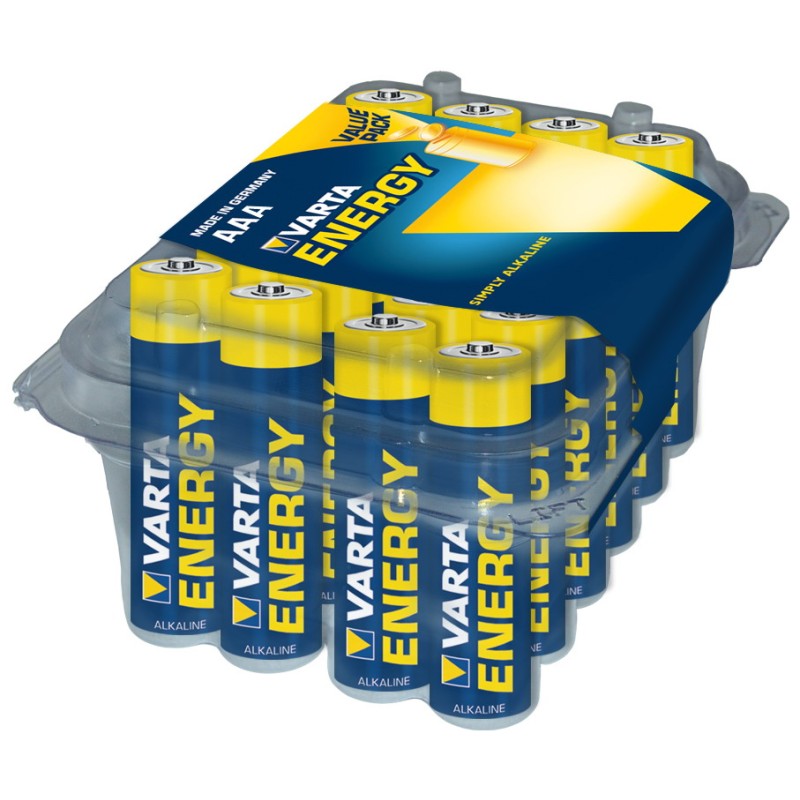 Box met 24 x AAA Varta High Energy alkaline batterijen