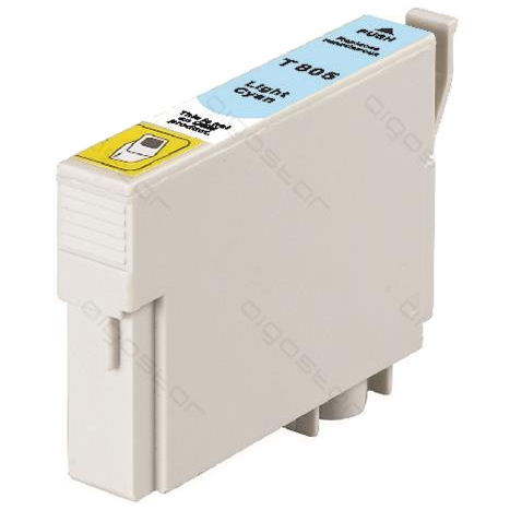 Huismerk Epson T0805 cartridge licht cyaan