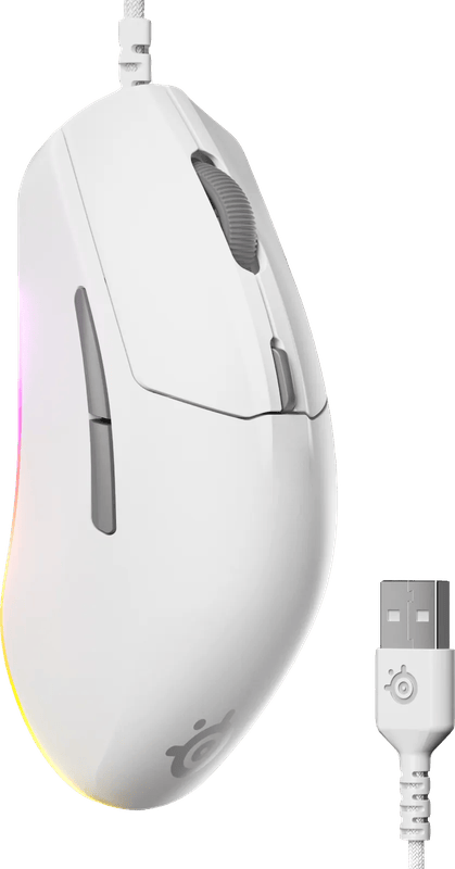 SteelSeries Rival 3 Gen 2 Gaming Muis Wit