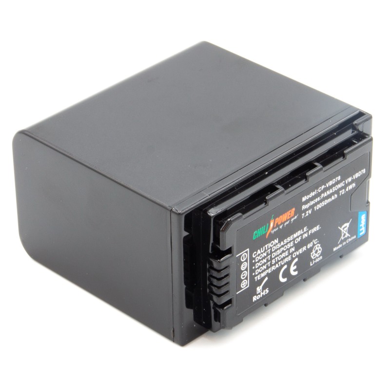 ChiliPower Panasonic VW-VBD78 accu - Extra Power - 10050mAh