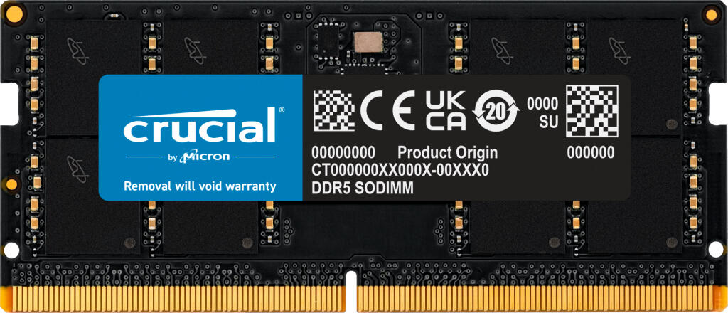 Crucial 32GB DDR5-5600 sodimm CT32G56C46S5