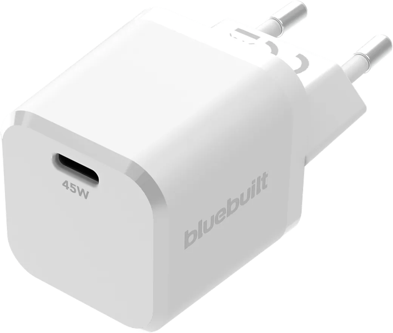 BlueBuilt Power Delivery Oplader met Usb C Poort 45W Wit