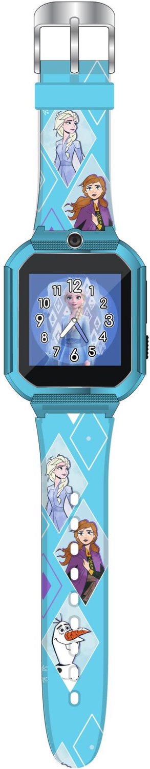 Accutime Kinderhorloge Frozen - Smartwatch Kind - Kinderhorloge met Spelletjes - Smartwatch Kinderen - Selfie Camera - Blauw